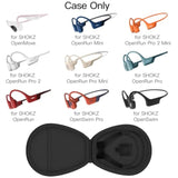 co2CREA Hard Case for SHOKZ New OpenRun Pro 2/1/Mini, OpenRun Standard/Mini, OpenMove, OpenSwim Pro, OpenSwim, Compatible with All SHOKZ Open-Ear Bone Conduction Sport Headphones, Black Case