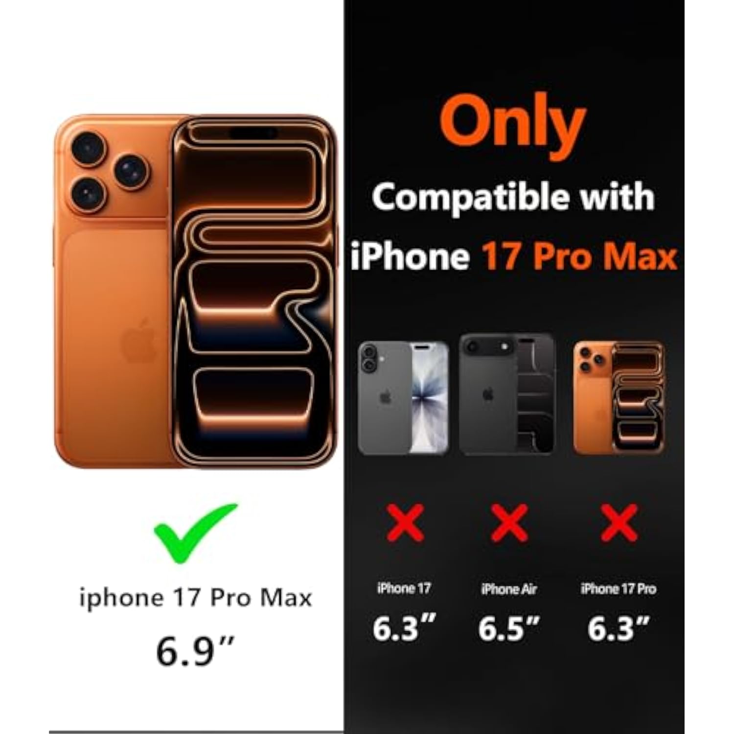 Magnetic For Iphone 17 Pro Max Case-(Compatible With Magsafe) Heavy Duty Protection Phone Case With Camera Control Button With Screen Protector Shockproof Drop-Proof 6.9 Inch (Teal)