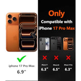 Magnetic For Iphone 17 Pro Max Case-(Compatible With Magsafe) Heavy Duty Protection Phone Case With Camera Control Button With Screen Protector Shockproof Drop-Proof 6.9 Inch (Teal)