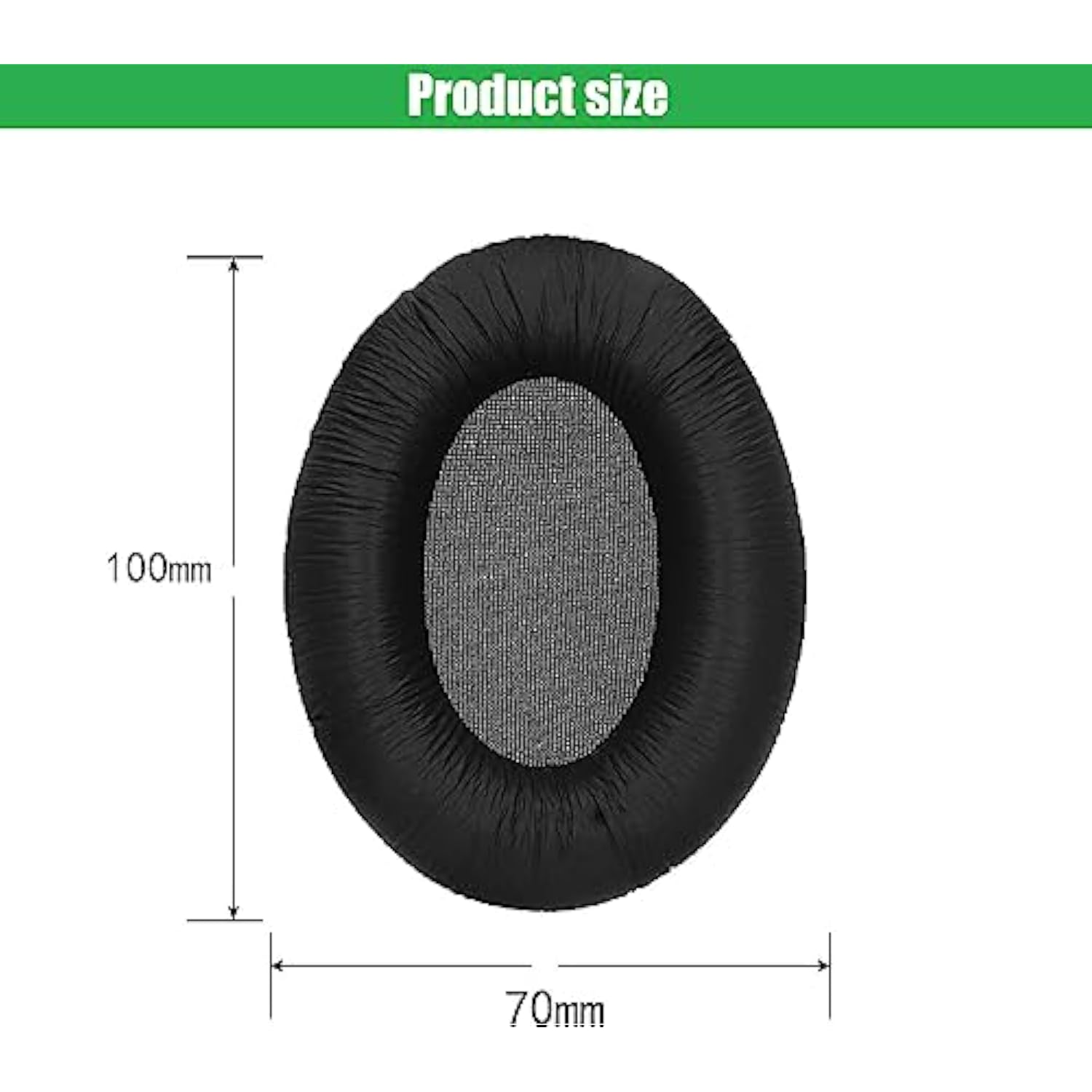 Replacement Ear Pads Compatible With Sennheiser Hd201 Hd201S Hd206 Hd180 Headphones Made Of Soft Leather And Memory Foam Replacement Ear Pads For Repair Accessories (Black)