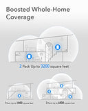 M1300 2-Pack Ac1200 Gigabit Whole Mesh Wifi System, Dual Band, Wifi Extender, High Gain Antennas, Vpn, Cloudflare, Connect Up To 100 Devices