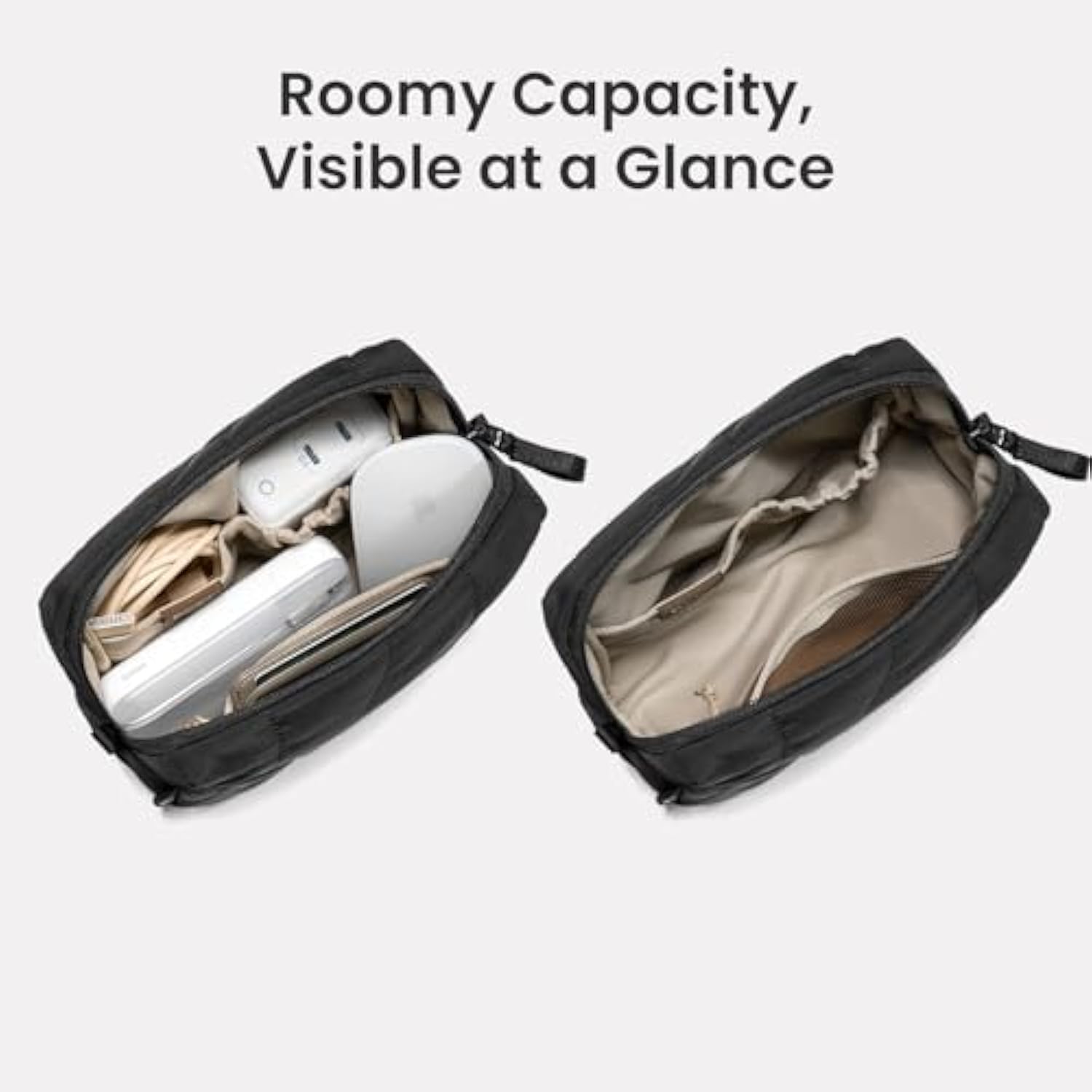 tomtoc 360 Protective Puffy Laptop Sleeve Set for 13-inch MacBook Air M4/A3240 2025, M3/A3113, M2/A2681, 13-inch MacBook Pro, Quilted Soft Puffer Bag with Tech Pouch for 13-inch Surface Pro Copilot+PC