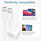 Charger Usb C Fast Charging Type C Ipad Pro Charger, 6Ft Usb C Fast Charger Block Compatible With Iphone 15/ Iphone 15 Pro/Iphone 15 Pro Max,Ipad Pro,Ipad Mini/Galaxy/Airpods Pro (1-Pack)