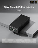 Poe300 60W Gigabit Ultra Poe++ Injector, Up To 60W Ultra Power Supply, 1000Mbps Shielded Rj-45, Ieee 802.3 Af/802.3 At/802.3 Bt Compliant, Metal Housing