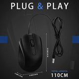 30 Pcs Usb Wired Mouse Computer 3 Button Mice Bulk Corded Usb Mouse For Pc Des