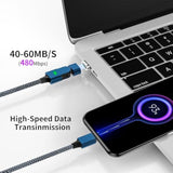 100W Usb C Magnetic Charging Cable, 180° Rotation 2 In 1 Magnetic Phone Charger Cable [2 Pack, 4/6.6Ft],480Mbps Data Transfer, For Iphone 16,15,14,13,Ipad,Macbook Pro,Galaxy S22 (Blue)