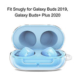 Fintie Clear Case for Samsung Galaxy Buds Plus (2020) and Galaxy Buds (2019) - Protective Hard Polycarbonate Shell with Carabiner