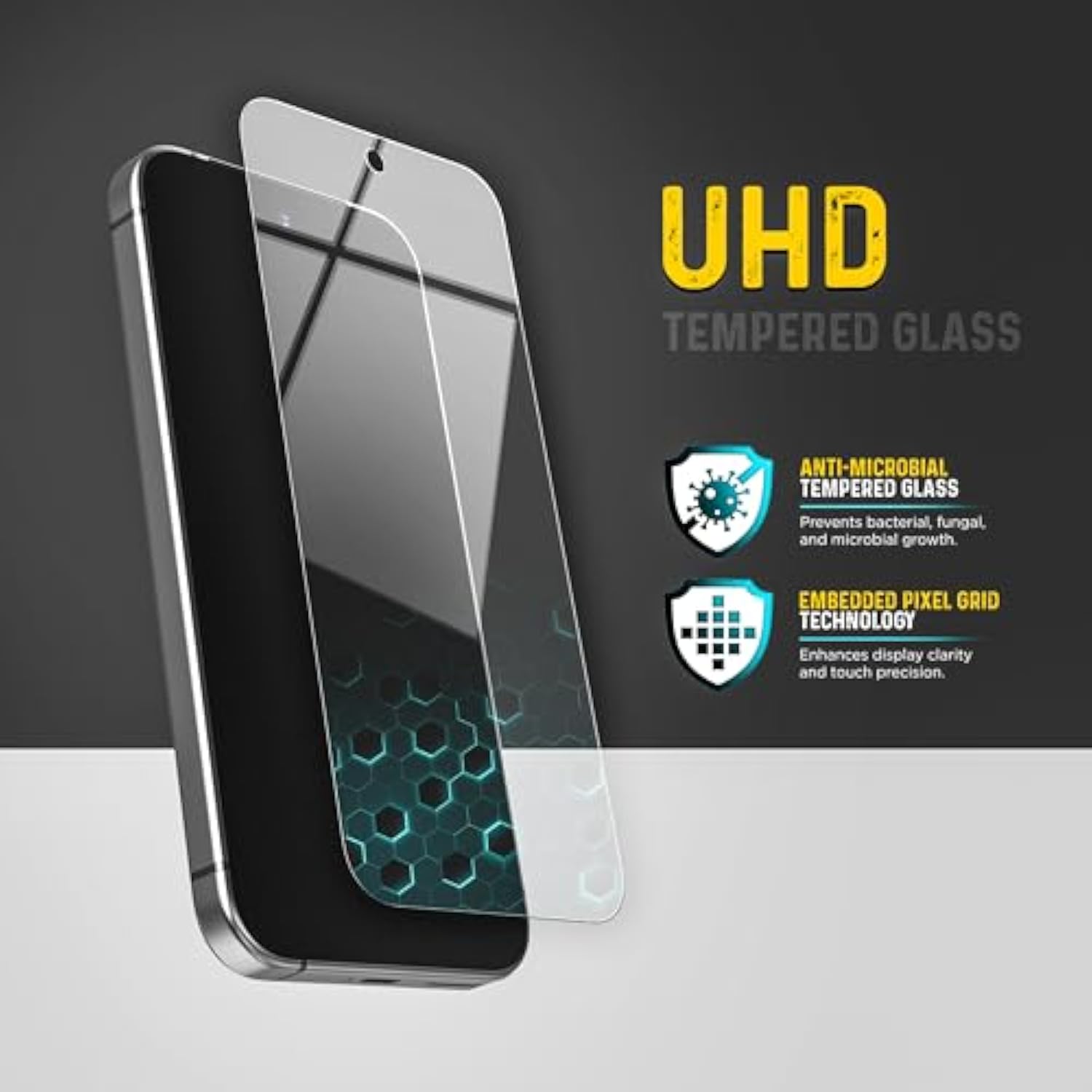 Designed For Google Pixel 9A Tempered Glass Screen Protector (Applicator Included)