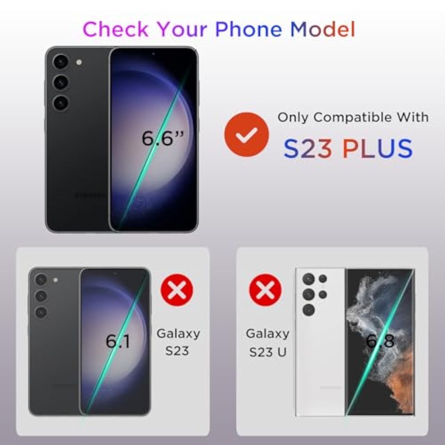 For Samsung Galaxy S23+ Plus Case, [Compatible With Magsafe] S23 Plus Magnetic Case Built-In Invisible Stand [Military-Grade Protection] Shockproof Phone Case For Galaxy S23Plus (Blue)