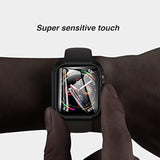 2 Pack Screen Protector Case for Apple Watch Series 7, 8, 9 41mm