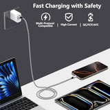 [Apple Mfi Certified] Iphone 17 Charger Cable, 5Pack Usb A To Type C 60W Fast Charging Cord Usb Type C Braided Cable For Iphone 17/17 Air/17 Pro/17 Pro Max/16 Pro/15/Galaxy S25/S24/Pixel/Ipad