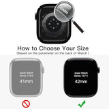 Bling Diamond Case with Screen Protector for  Watch Series 11/10 42mm, Overall Protective Cover, Built-in Tempered Glass Film High Sensitivity,