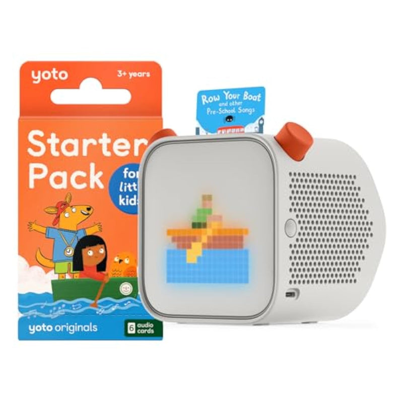 Player (3Rd Gen.) + Starter Pack For Little Kids Bundle – Kids Bluetooth Audio Speaker, All-In-1 Screen-Free Device For Stories Music Podcasts Radio White Noise Thermometer Nightlight