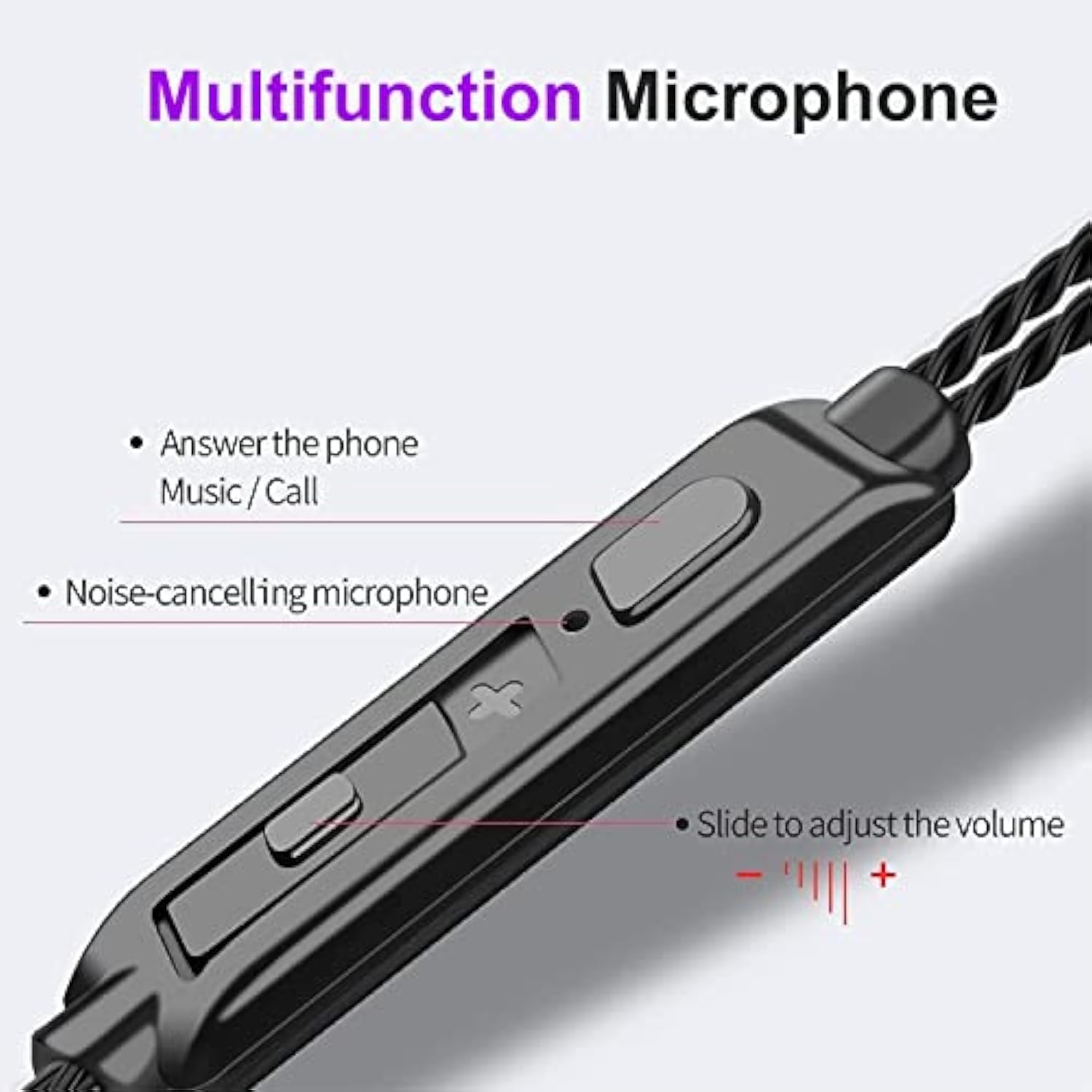 Earbuds Wired With Microphone Pack Of 6, In-Ear Headphones,Noise Isolating,Pow