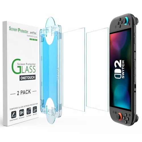 Auto-Alignment OneTouch for Nintendo Switch 2 Screen Protector [7.9''] 2025 Tempered Glass, Accessories, 30 seconds Installation, Bubble Free,