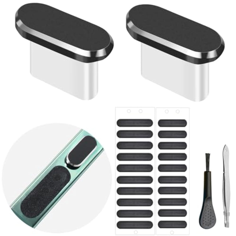 Usb C Dust Plug, Type C Anti Dust Cover Protector Cap With Phone Speaker Cover Compatible With Iphone 16 15 Series, Samsung Galaxy S22/S21/S20, Note 20/10, All Usb C Devices