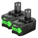 New Upgraded 7.0Ah Battery For Ryobi 18V Battery Lithium-Ion Battery For Ryobi 18V Oneplus Battery P102 P108 P189 P190 P197 P100 P107 For 18V Ryobi Battery Replacement Cordless Tool Battery 2Pack