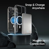 Ultra-Slim Magnetic Power Bank, Aluminum Wireless Portable Charger, Fast Charging Usb-C Battery Pack For Iphone 15/14/13/12 & Magsafe, Android Wireless Charging Devices (Gray, 5000)