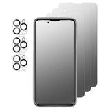6 Pieces, 3 X Matte Screen Protector For Iphone 12 (6.1 Inches) And 3 X Transparent Camera Lens Protector, Matte Tempered Glass For Apple Iphone 12 Anti-Glare Anti-Fingerprint