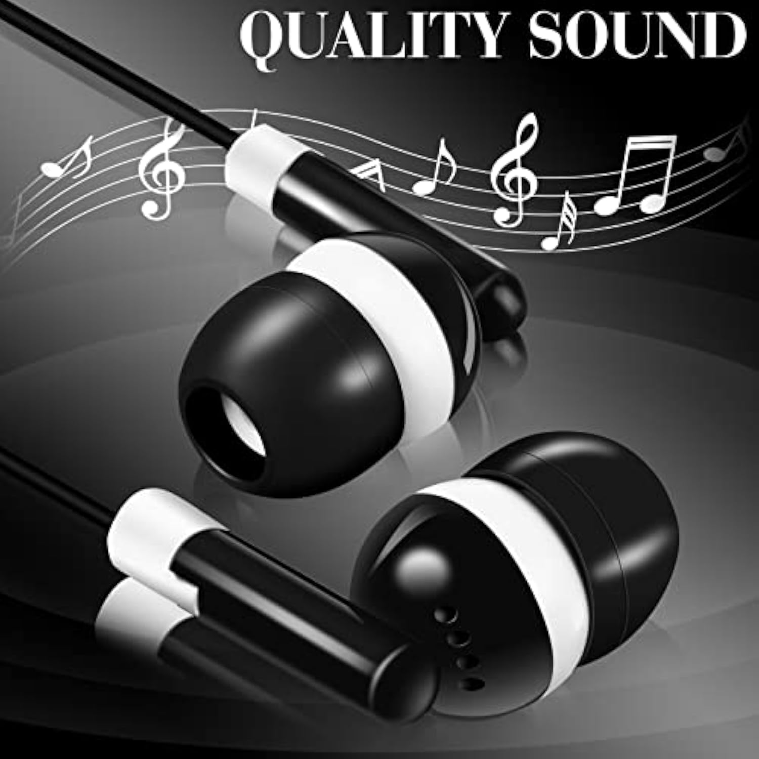 100 Pack Bulk Earbuds For Classroom, Student Basic Headphones In Ear For Kids