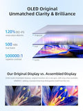 Oled Portable Monitor 14", 3K 2880X1800 | 120Hz | 0.1Ms Portable Gaming Monitor, 500 Nits |120% Dci-P3 | 500000:1 Contrast | Ultra-Slim Design For Laptop Mini Pc Phone Game Consoles