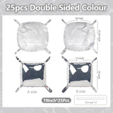 25Pcs Metallic Silver Square Foil Balloons Wall Backdrop Chrome Silver Balloons Tunnel Garland Arch Kit For Anniversary Bachelorette Birthday Engagement Bridal Baby Shower Party Decorations