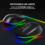 seenda Rechargeable Wireless Mouse -Light Up Mouse for Laptop, Small Cordless