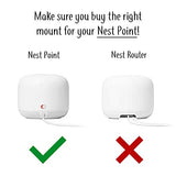 Nest Wifi Point Genie: The Simplest Lowest Profile Outlet Holder Mount For Google Nest Wifi Point | Reinforced Support | Great Sound | Open Access | No Messy Screws! (1-Pack)