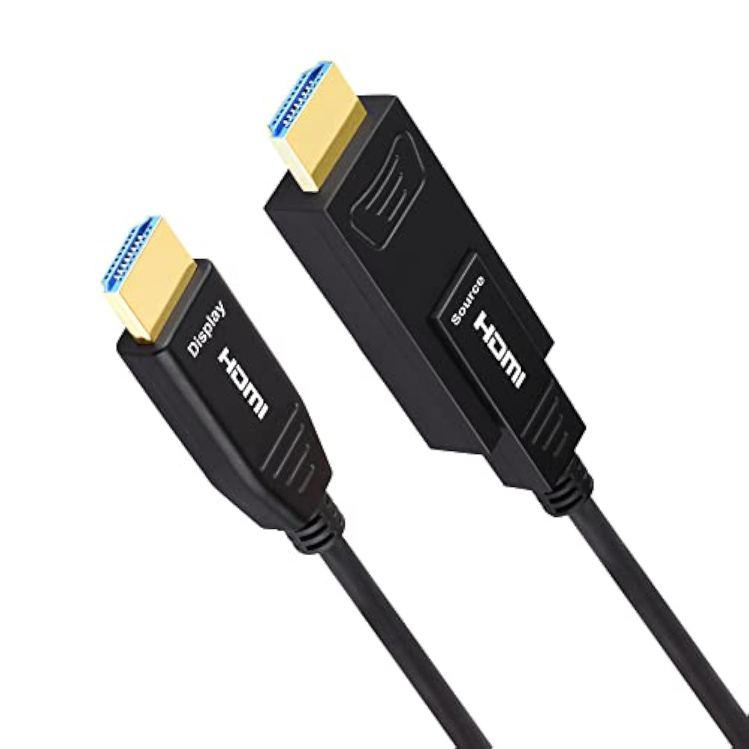 Hdmi Fiber Optic Cable 50 Feet (18Gbps 4K60Hz 1080P) With Micro Hdmi And Stand