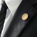40Pcs Metal Gold Blazer Button Set, Vintage Brass Buttons For Blazer,