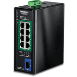 9-Port Industrial 2.5G Din-Rail Poe++ Switch With 10G Sfp+ Port, Ti-Bg5091, Multi-Gigabit, 8 X 2.G Poe++ Ports, 1 X 10G Sfp+ Port, 480W Poe Power Budget, 60Gbps, Protection, Black