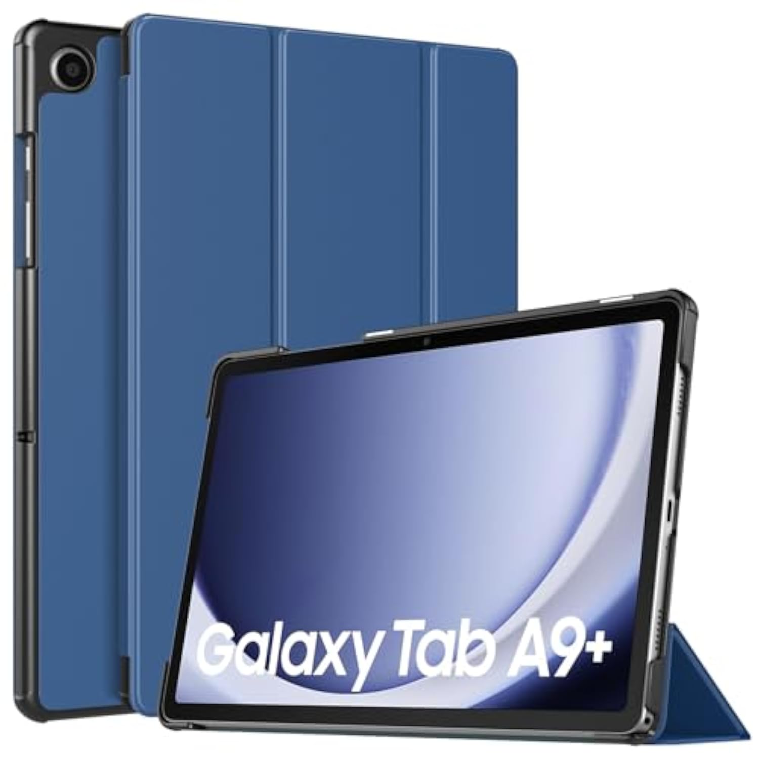 Case For Samsung Galaxy Tab A9+/A9 Plus 11 Inch 2023, Slim Lightweight Stand Hard Back Shell Protective Cover For Galaxy Tab A9+ Tablet Smx210/X216/X218, Auto Wake/Sleep, Navy Blue