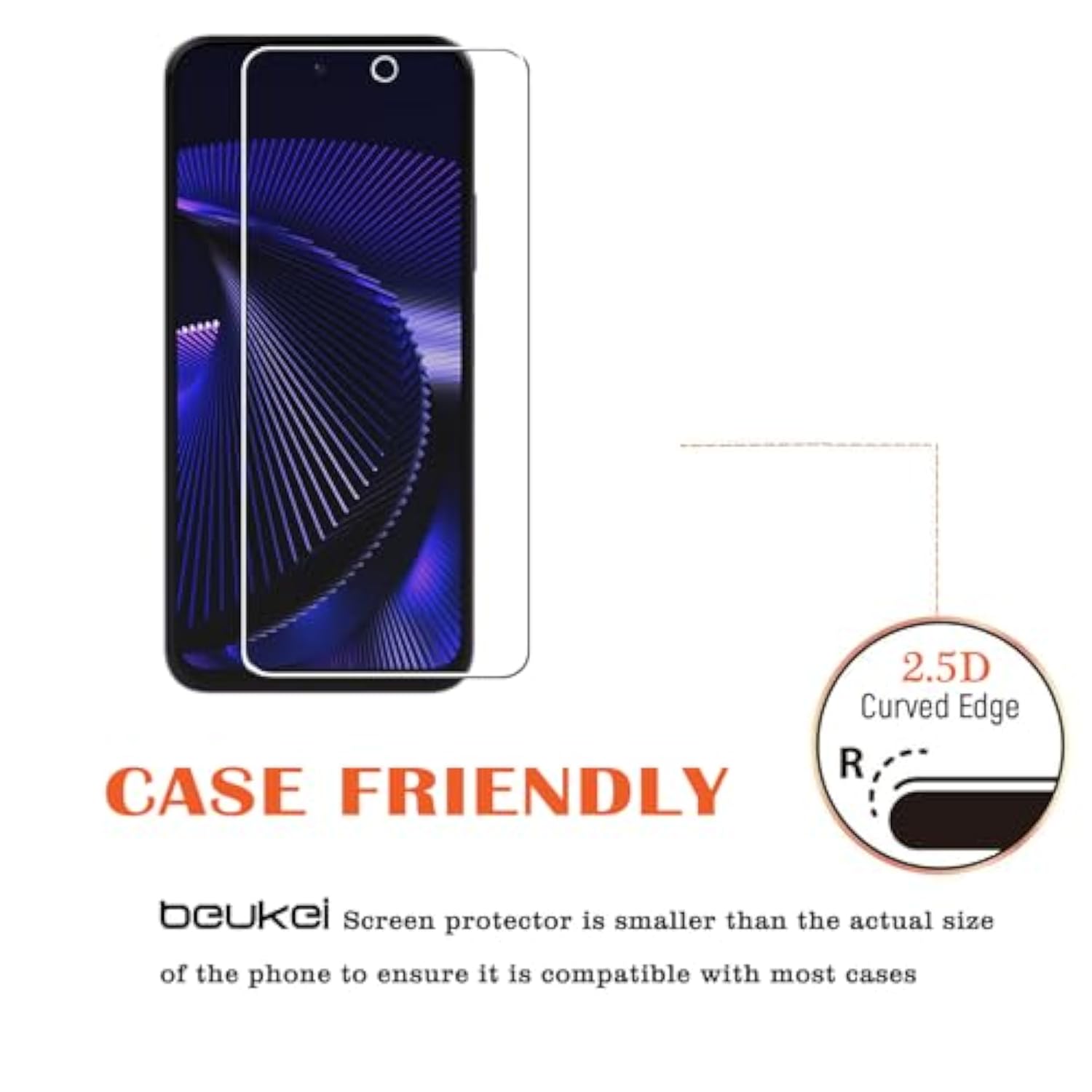 (3 Pack) Designed For Nuu N30 Screen Protector Tempered Glass, 9H Hardness