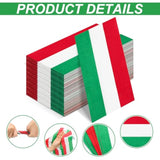 100 Pcs Italian Napkins Bulk Red White Green Italy Flag Disposable Paper Party Napkins Italy Themed Tableware For Cocktail Luncheon Christmas Family Party Decor