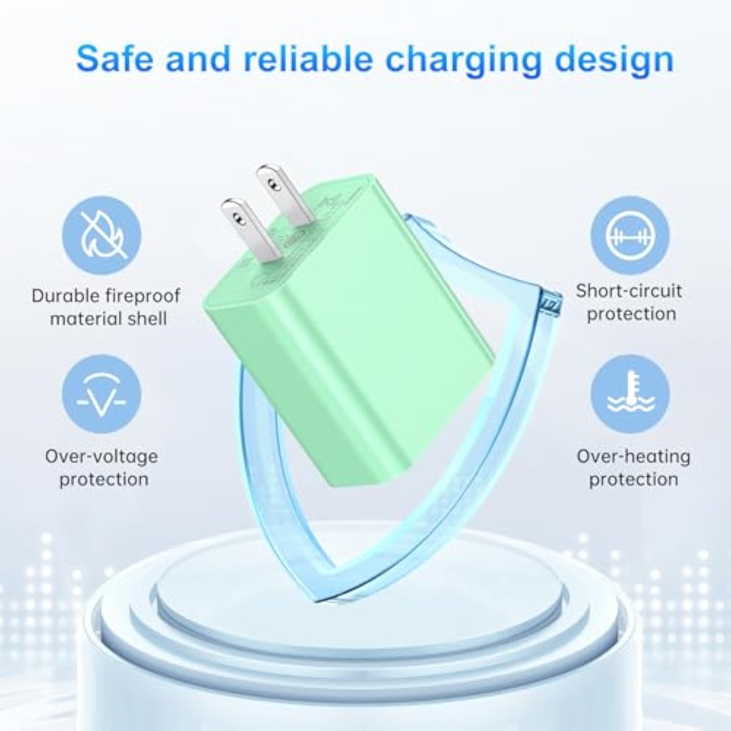 For Phone Charger Fast Charging, Upgarded 20W Usb C Wall Charger With 3Pack 10Ft Usb C To Lightning Cable, Phone Cable Fast Charging Compatible Withi Phone 14/13/12/12 Pro Max/11/Xs Max/Xr