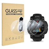 4 Pack Compatible For Garmin Instinct 3 Screen Protector 50Mm Clear, Ultra-Thin 9H Tempered Glass Watch Protective Film With 2.5D Edge Anti-Scratch For Instinct 3 50Mm Amoled/Solar Protector