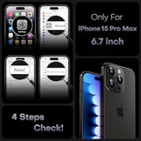 iPhone 15 Pro Max Case Compatible with MagSafe Black