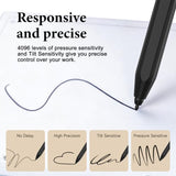 Magnetic EMR Stylus Compatible with Remarkable 2 Pen with Eraser Digital Pen for Remarkable 2/1/ Kindle Scribe, 4096 Pressure Levels, Tilt Support,