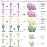 Green Pink Purple Balloon Arch Double Stuffed Pink Yellow Sand White Balloon Garland With Bionic Flower Leaf Butterfly Stickers For Spring Birthday Garden Wildflower Baby Shower Easter Party Decor