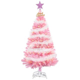 4Ft Artificial Christmas Tree, Xmas Pine Tree With Metal Xmas Tree Stand,Pink Christmas Tree For Holiday, Home, Office, Party Decoration