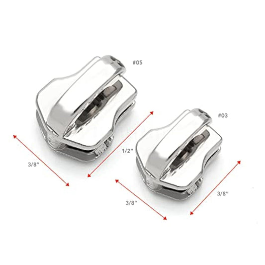 10Pcs Ykk Zipper Head Metal Slider Body Zipper Fastener (For Metal Tee
