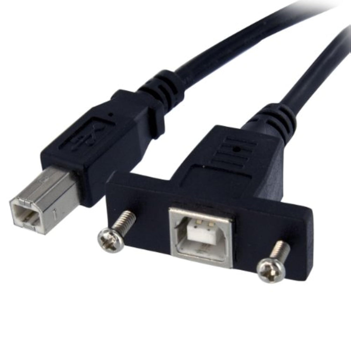 1 Ft Panel Mount Usb Cable B To B - F/M - Usb Type B (F) To Usb Type B (M) - U