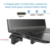 Wider U Shaped Angle Usb C Adapter 10Gbps Usb3.1 Type C Male To Female U Shape