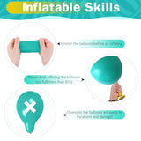 60pcs Pastel Rainbow Balloons in Pink, Purple, Teal, Yellow for Birthday & Baby Shower Decor