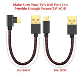 2 Pack 8 Inches Power Cable For Fire Tv Stick Power Up Your Fire Stick From Yo