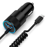 For Iphone 16E 17 Pro Max Air, Fast Car Charger Adapter For Iphone 16E, 16, 16 Pro Max, 16 Pro, 16 Plus, 15 Series, Car Adapter Plug With 2.8Ft Coiled Cable