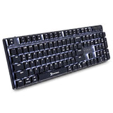 Low Profile Mechanical Keyboard Wireless (Wired + Bt + 2.4Ghz) - Triple Mode Connectivity, Red Switches, Backlit, 107-Key - Slim Bluetooth Mechanical Keyboard For Mac And Pc