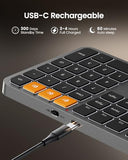 Backlit Bluetooth Keyboard For Mac, K100-A Wireless Quiet Keyboard For Mac, Low Profile, Full Size, Multi-Device, Rechargeable, No Usb, For Macbook Pro/Air, Iphone, Ipad, Space Gray