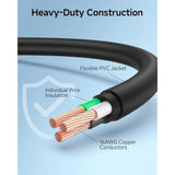 Cable Matters 2-Pack 16 AWG Right Angle Power Cord - 10ft, 90 Degree AC Power Cord Replacement, NEMA 5-15P to Angled IEC C13, Black