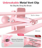 Pink Phone Holder for Your Car [ Sturdy & Secure ] Air Vent Phone Mount for Car Hands Free Easy Clamp Cradle in Vehicle for iPhone  Android